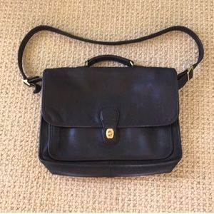 Vintage Coach Metropolitan Briefcase in Black. Style 5180.